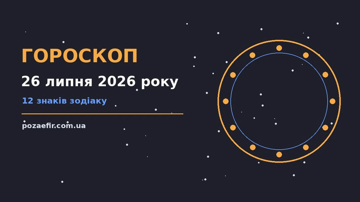 Гороскоп на 26 липня 2026 року: чашка чаю, свічка і записник на дерев'яному столі