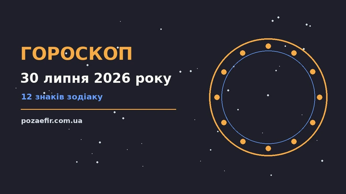 Чашка ранкової кави поруч із записником із гороскопом на 30 липня 2026 року