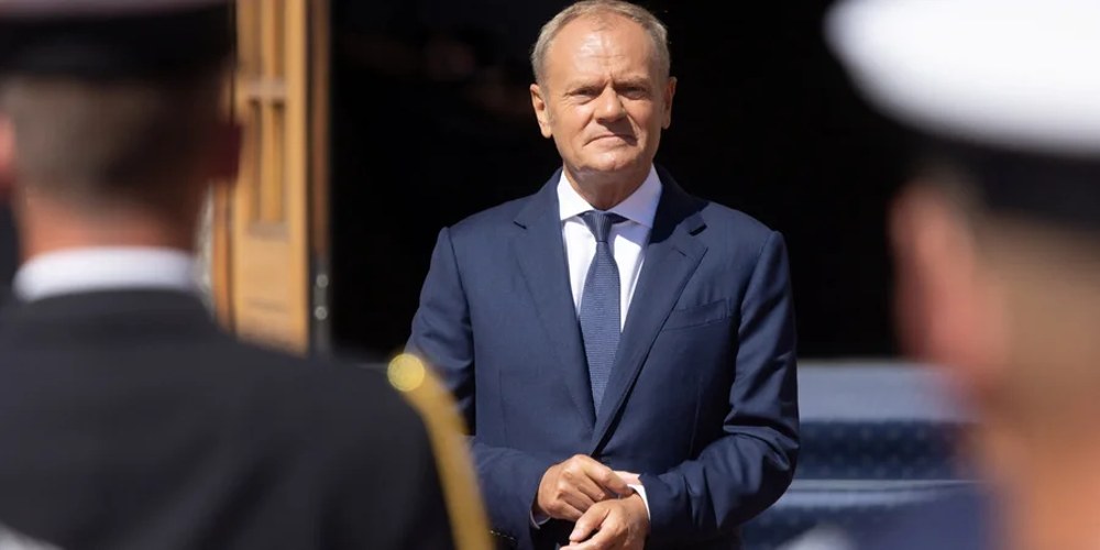 Прем'єр-міністр Польщі Дональд Туск під час публічного виступу