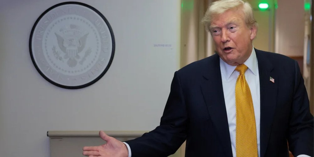 Дональд Трамп під час публічного виступу