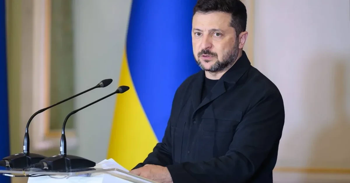 Володимир Зеленський під час інтерв'ю Deutsche Welle